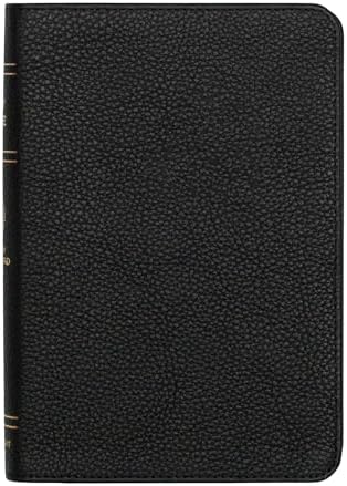 LSB Holy Bible, Handy Size, Black Premium Genuine Leather (Cowhide